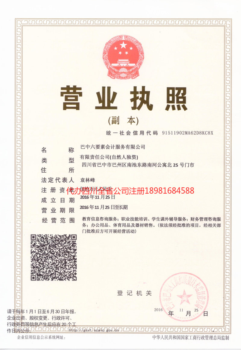 青岛青岛六要素会计服务有限公司